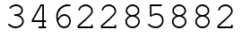 Число 3462285882.