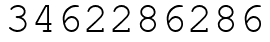 Число 3462286286.