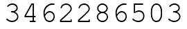 Число 3462286503.