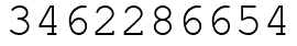 Число 3462286654.