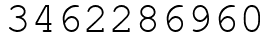 Число 3462286960.