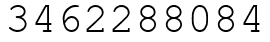 Число 3462288084.