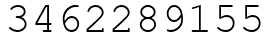 Число 3462289155.