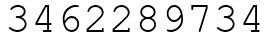 Число 3462289734.