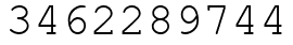 Число 3462289744.