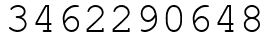 Число 3462290648.