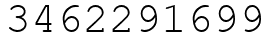 Число 3462291699.