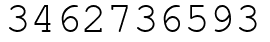 Число 3462736593.
