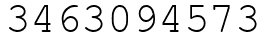 Число 3463094573.