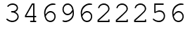 Число 3469622256.