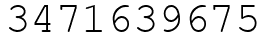 Число 3471639675.