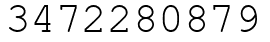 Число 3472280879.