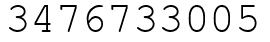 Число 3476733005.