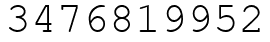 Число 3476819952.