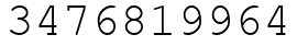 Число 3476819964.
