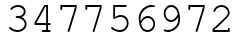 Число 347756972.
