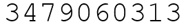 Число 3479060313.