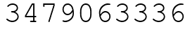Число 3479063336.