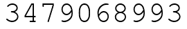 Число 3479068993.