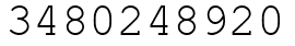 Число 3480248920.