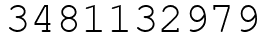 Число 3481132979.