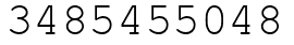 Число 3485455048.