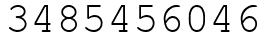 Число 3485456046.