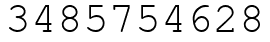 Число 3485754628.