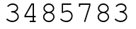 Число 3485783.