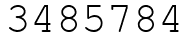 Число 3485784.