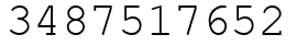 Число 3487517652.