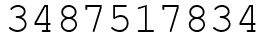 Число 3487517834.