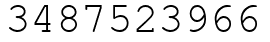 Число 3487523966.