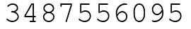 Число 3487556095.