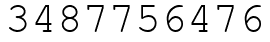 Число 3487756476.