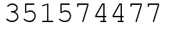 Число 351574477.