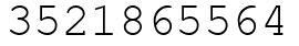 Число 3521865564.