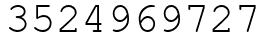 Число 3524969727.