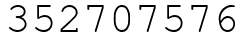 Число 352707576.