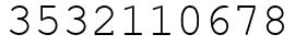 Число 3532110678.