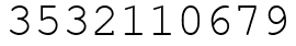 Число 3532110679.