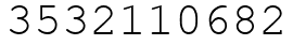 Число 3532110682.