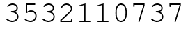 Число 3532110737.