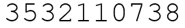 Число 3532110738.