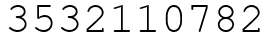 Число 3532110782.