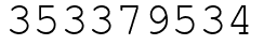 Число 353379534.