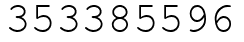 Число 353385596.