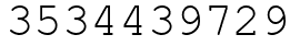 Число 3534439729.