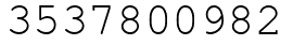Число 3537800982.