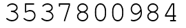 Число 3537800984.